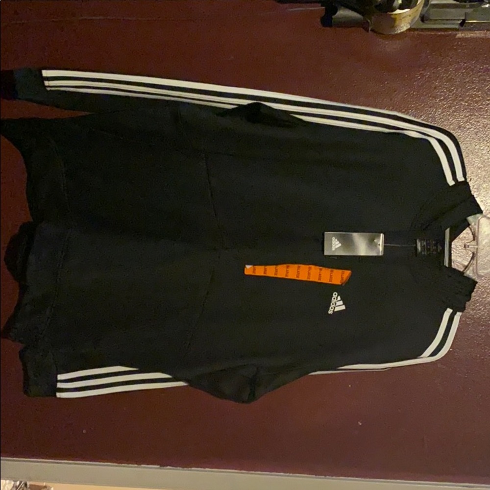 Adidas ClimaControl Blk zip up sweater. New. XXL